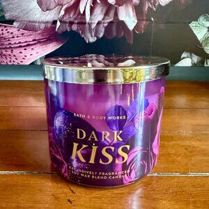NEW DARK KISS 3-Wick 14.5oz Candle Bath & Body Works